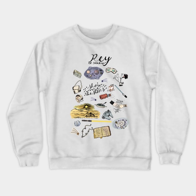 rey's doodles - reylo Crewneck Sweatshirt by mariabelendg